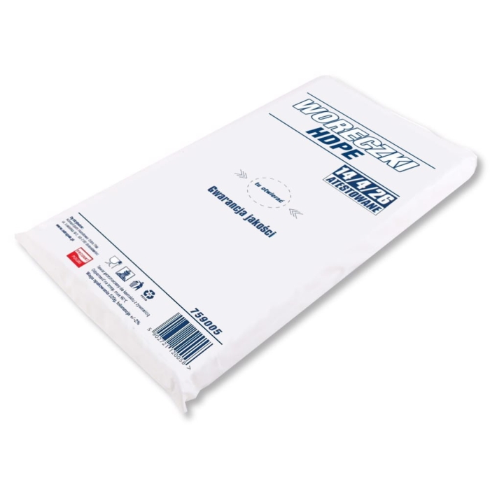 Torebki woreczki HDPE 14x26/4 cm 6mic 800szt-2