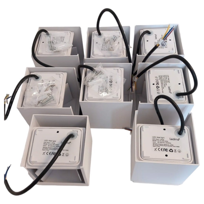 Lampa ścienna LED 12W wodoszczelna 8szt.