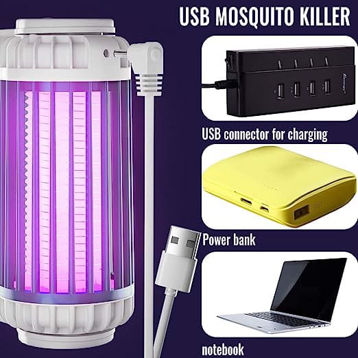 Elektryczna lampa UV LED przeciw owadom akumulator