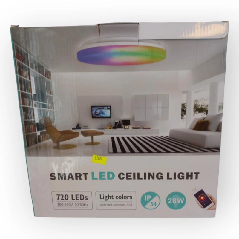 Lampa sufitowa Inteligentna LED 28W Kolor RGB