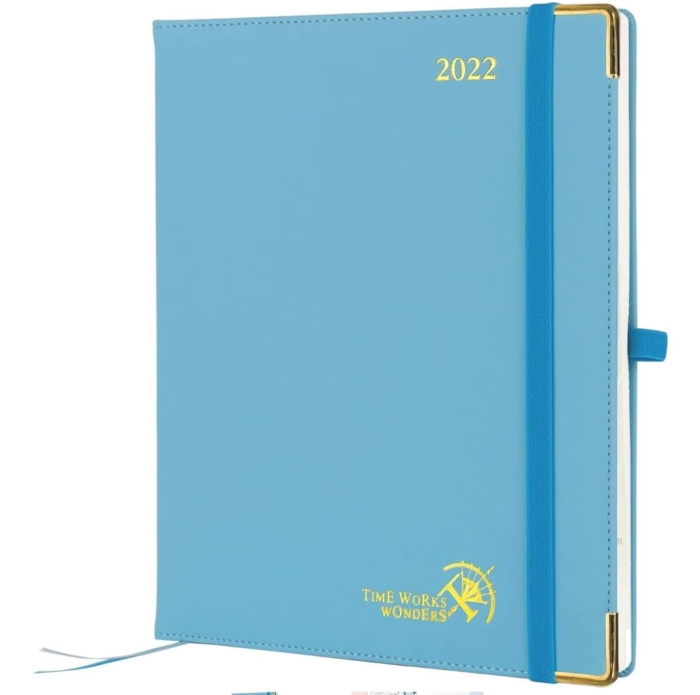 Kalendarz Książkowy A5 2022 Notes Niebieski