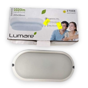 Lampa Sufitowa Led 12W 1020Lm Ip44 Wys. 52Mm 2700K