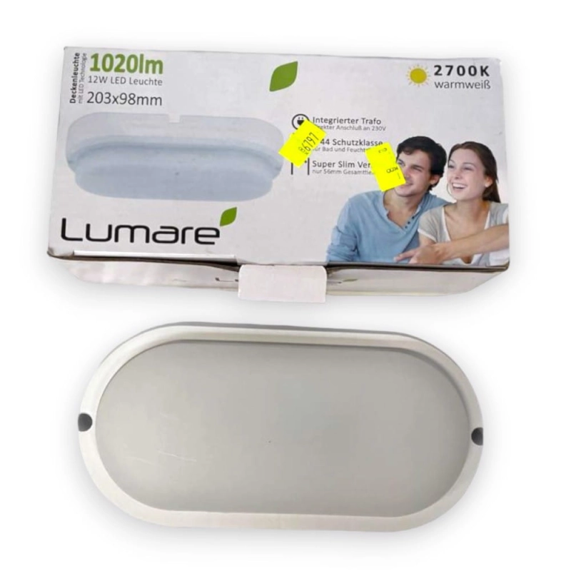 Lampa Sufitowa Led 12W 1020Lm Ip44 Wys. 52Mm 2700K