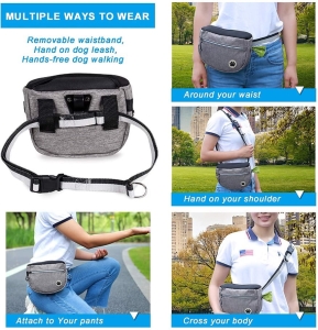 Torba Saszetka Na Pasek Ze Smyczą Jogging Pies