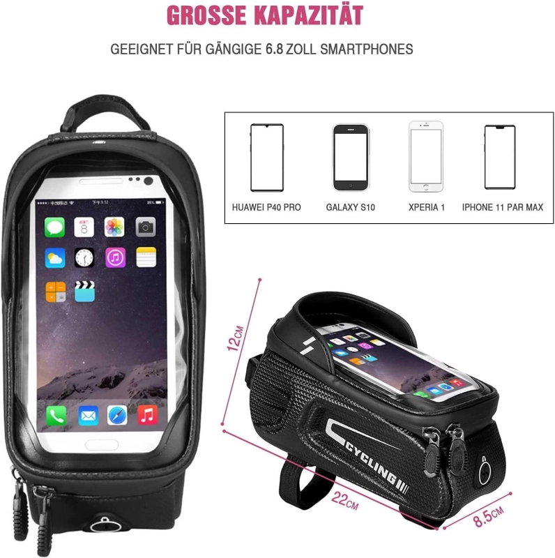 Wodoodporna Sakwa Torba Rowerowa Uchwyt Na Telefon