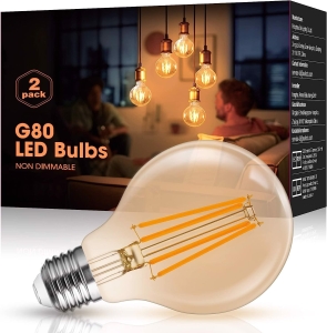 Żarówka LED Okrągła Dekoracyjna Vintage 4W 2szt