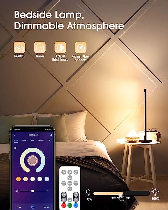 Lampka podłogowa LED RGB 2szt