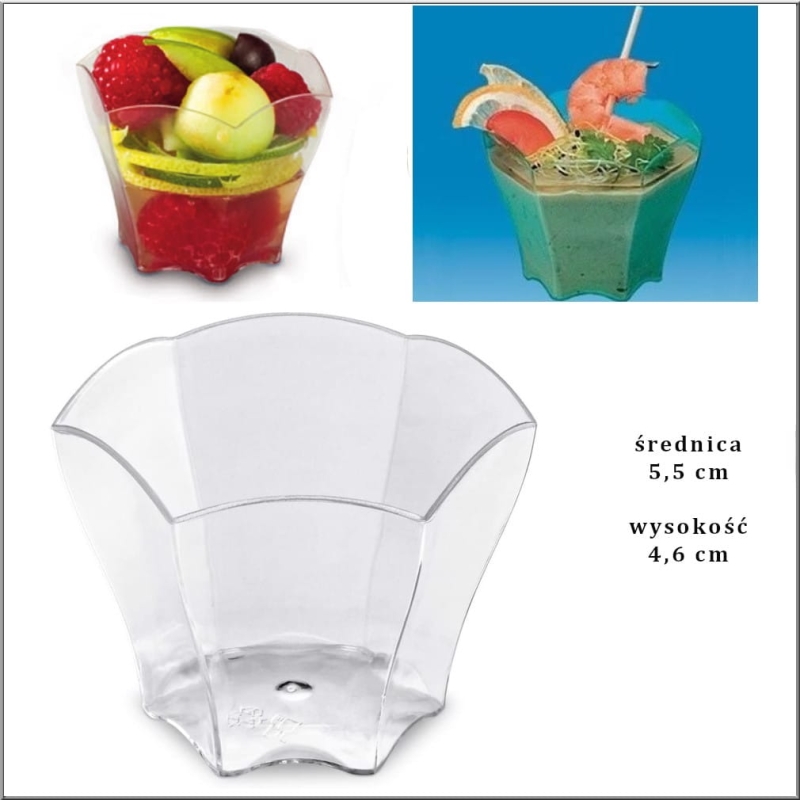 Kubek fingerfood 75ml ś.55mm pucharek 24szt $ (opłata SUP)