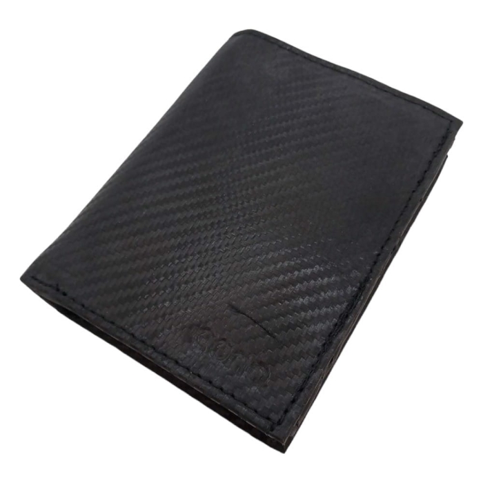 Portfel skórzany Unisex Czarny Eono