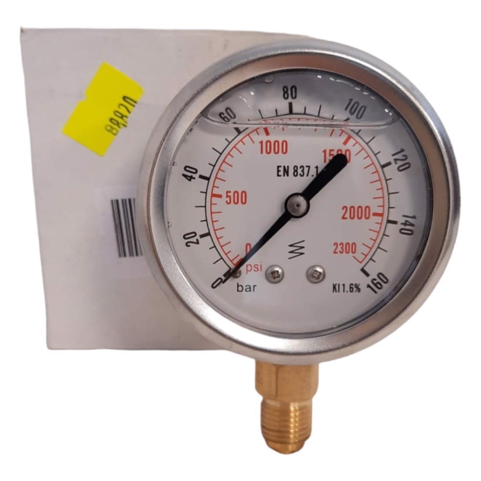 Manometr hydrauliczny zegar 304G, 160 bar