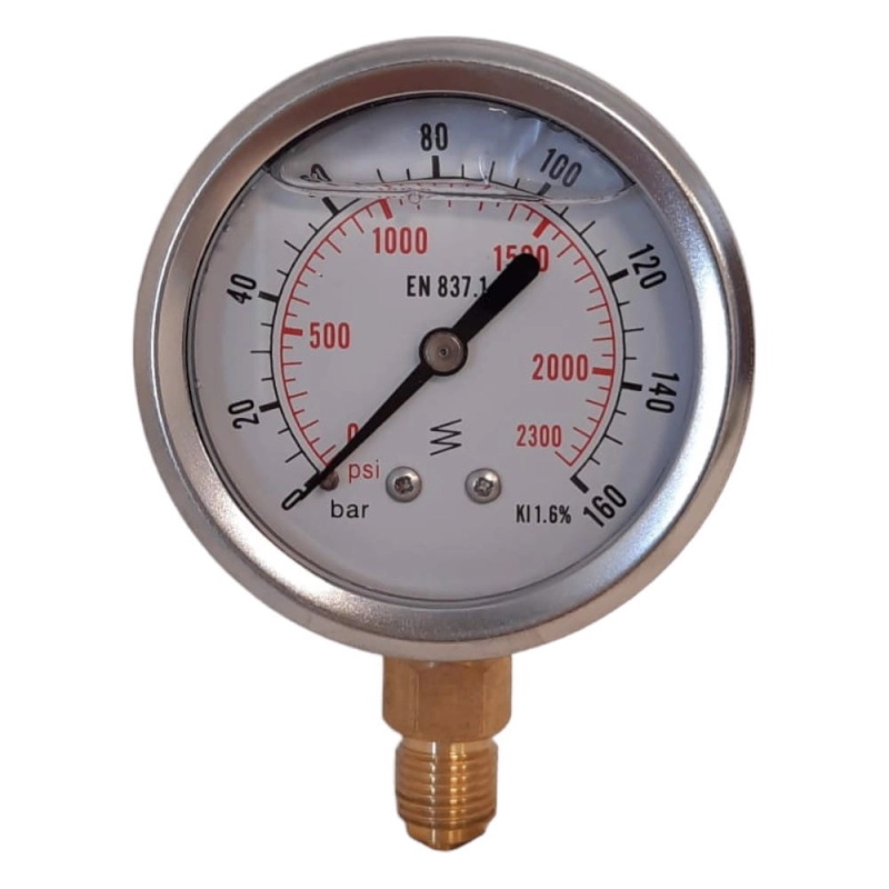 Manometr hydrauliczny zegar 304G, 160 bar