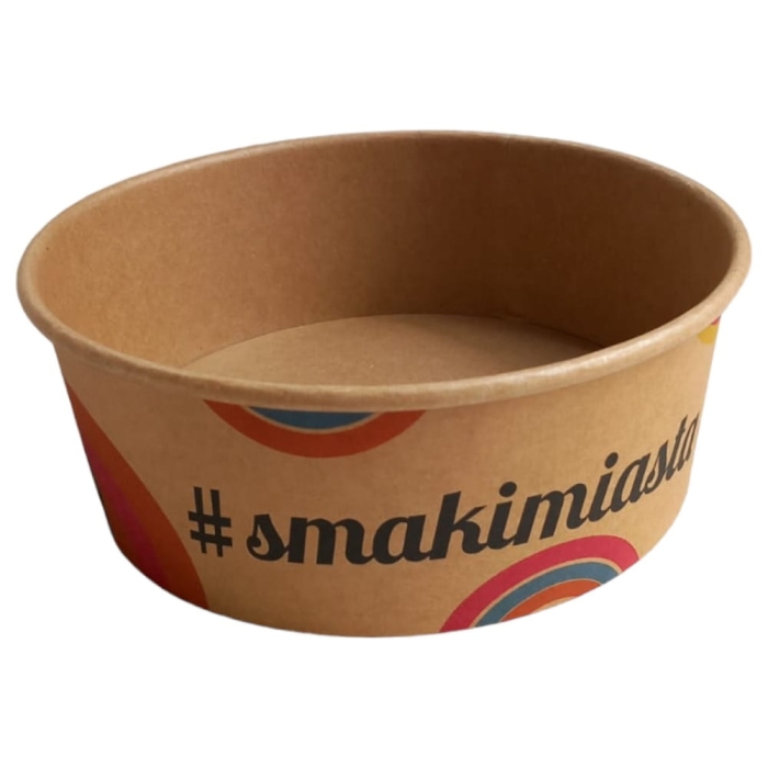 Miska papier Kraft 1300ml 50szt Potcart1300C002 $ (opłata SUP)