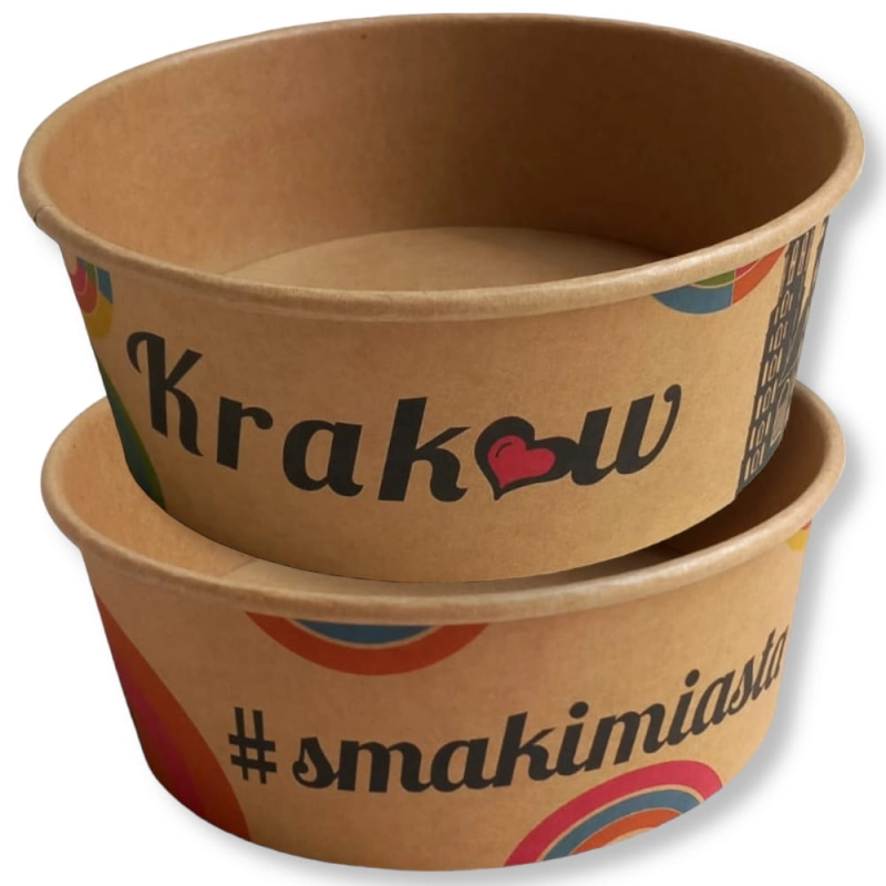 Miska papier Kraft 1300ml 50szt Potcart1300C002 $ (opłata SUP)