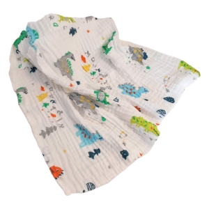 Kocyk niemowlęcy Minimoto Muślinowy 90x100 cm