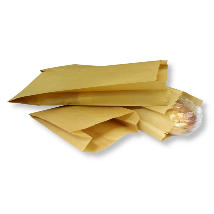 Torebka papierowa 15x10/5  szara 1000szt