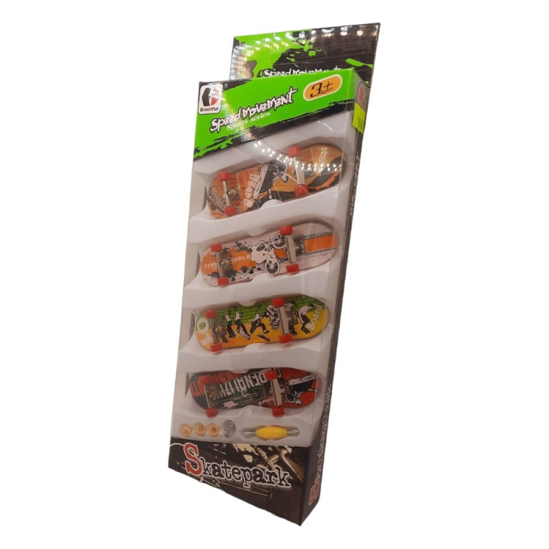 Fingerboard Mini deskorolka zestaw 4 sztuki MOMSIV