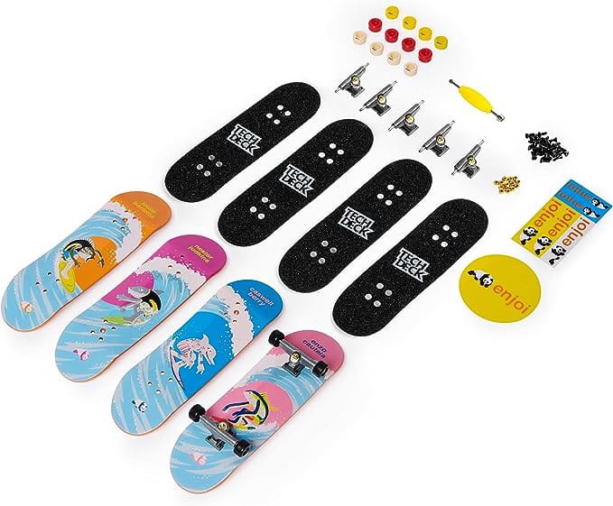 Fingerboard Mini deskorolka zestaw 4 sztuki MOMSIV