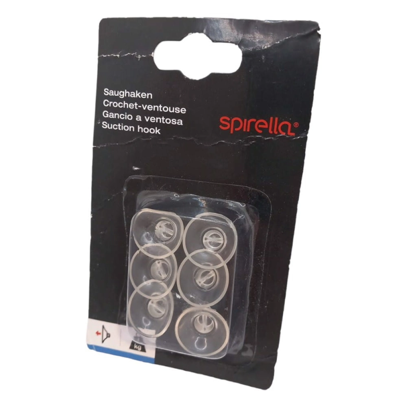 Przyssawki Silikonowe 23mm Spirella 6szt