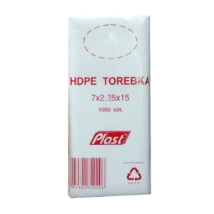 Torebki woreczki HDPE 7,5x15/2 cm 6mic