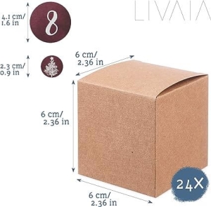 Kalendarz Adwentowy DIY pudełeczka z naklejkami