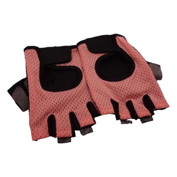 Rękawiczki treningowe amortyzacja siłownia XL róż