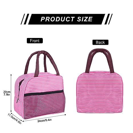 Termoizolacyjna torba na lunch piknik różowa