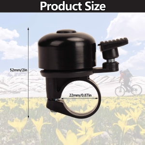 Dzwonek rowerowy Czarny JFmall 2szt