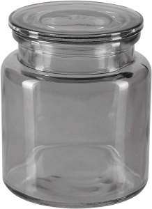 Szklany pojemnik Szary 0,6 L