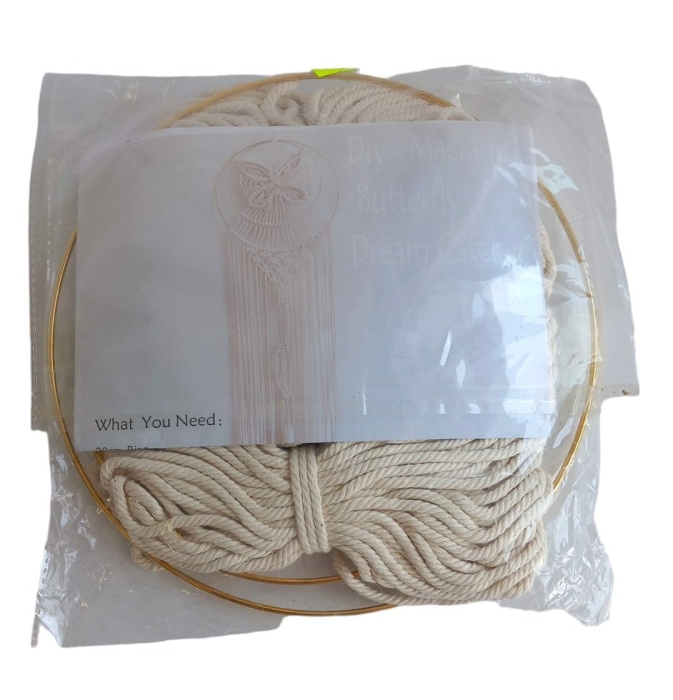 Makrama Zestaw Sznurków Obręcze DIY