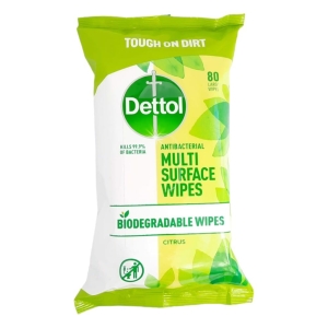 Dettol Chusteczki antybakteryjne Duże 80 szt-1