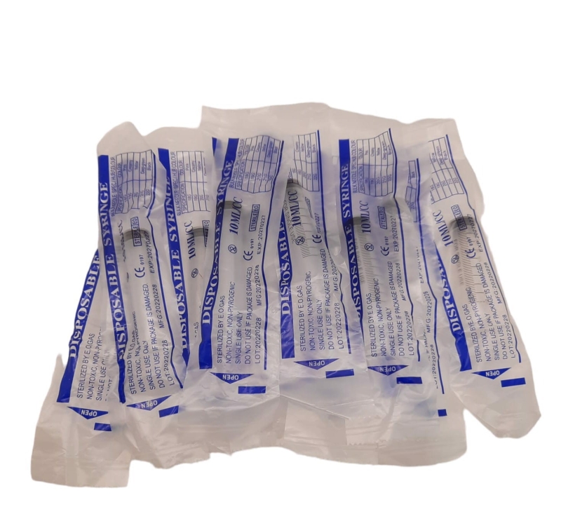 Strzykawka z nakrętką 10 ml 10 sztuk