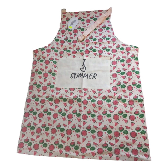 Fartuch Kuchenny Wiązany Bawełna 60x90 Arbuz
