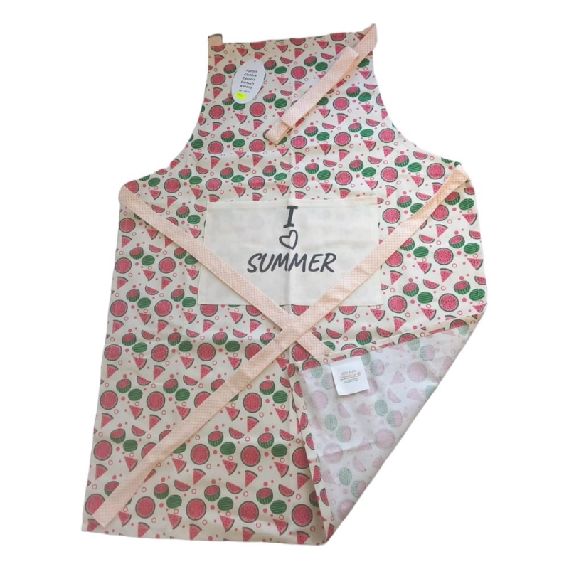 Fartuch Kuchenny Wiązany Bawełna 60x90 Arbuz