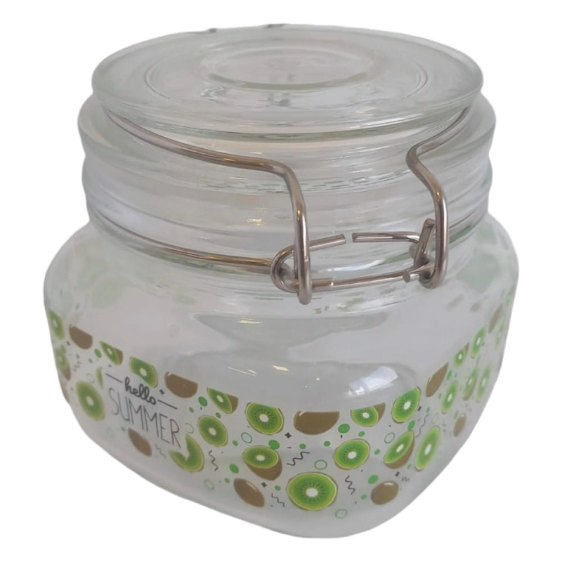 Słoik Szklany z Klipsem Wek Ozdobny 500ml Kiwi