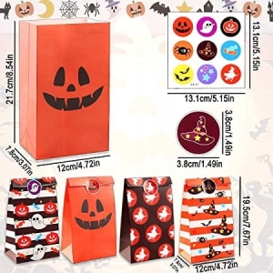 Torby na Słodycze Halloween Papierowe 20x12 12 szt