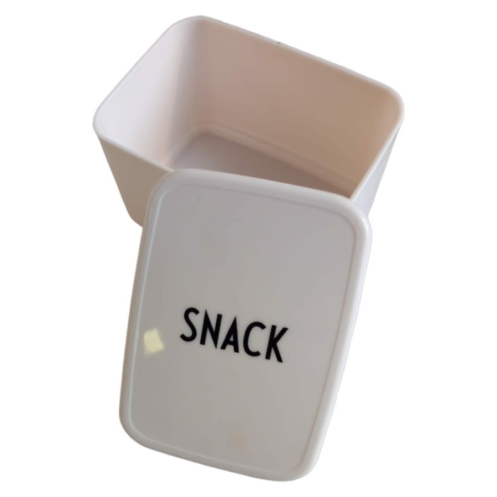 Pojemnik Pudełko Na Przekąski Małe Białe SNACK