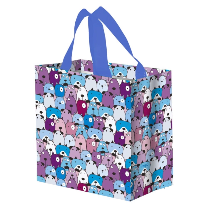 Torba na zakupy 10L 25x15x27 Pysiaki niebiesk 1szt