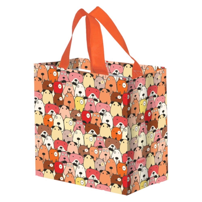 Torba na zakupy 10L 25x15x27 Pysiaki pomarańc 1szt