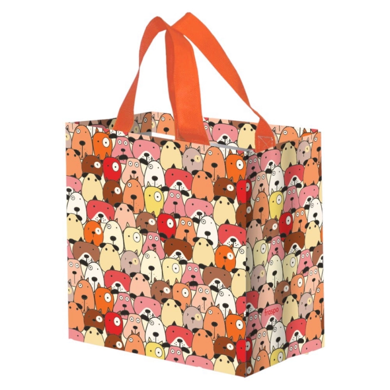 Torba na zakupy 10L 25x15x27 Pysiaki pomarańc 1szt