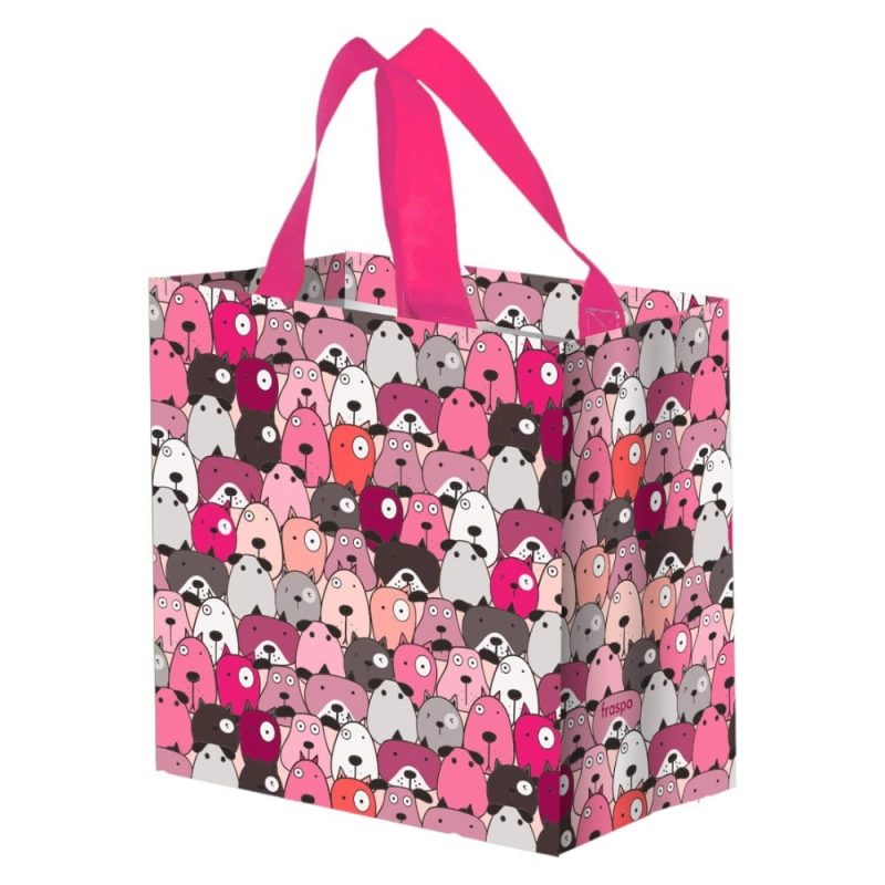 Torba na zakupy 10L 25x15x27 Pysiaki różowa 1szt