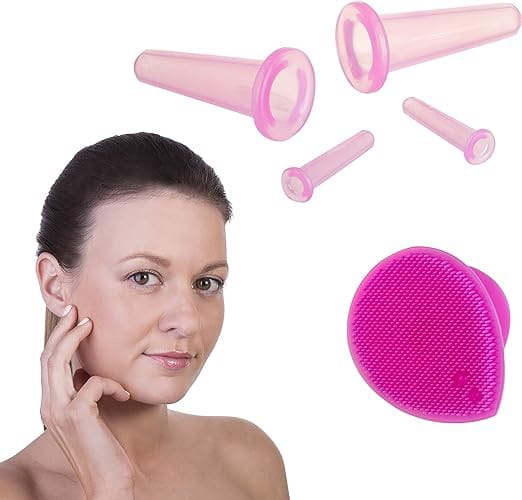 Bańki do masażu twarzy silikonowe chińskie zestaw