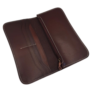 Portfel Męski Skórzany Brązowy