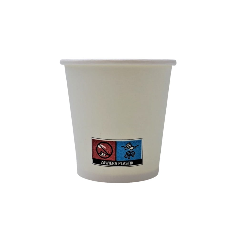 Kubek papierowy 100ml biały Enjoy Drink&amp;Go 50szt $ (opłata SUP)