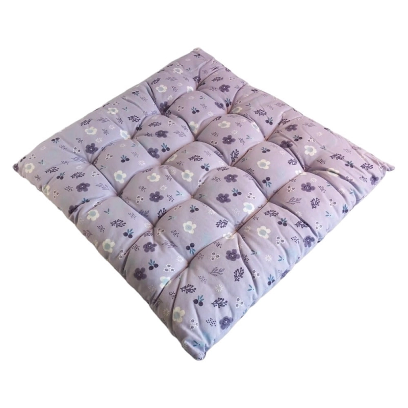 Poduszka na Krzesło 40x40 Bawełniana Fioletowa