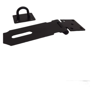 Wrzeciądz skobel na kłódkę do drzwi czarny