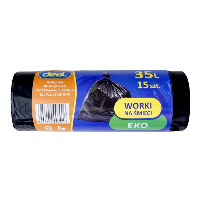 Worki na śmieci 35L eko LD 15szt