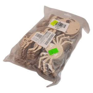 Zawieszki Drewniane DIY Ozdoby Halloween 60szt