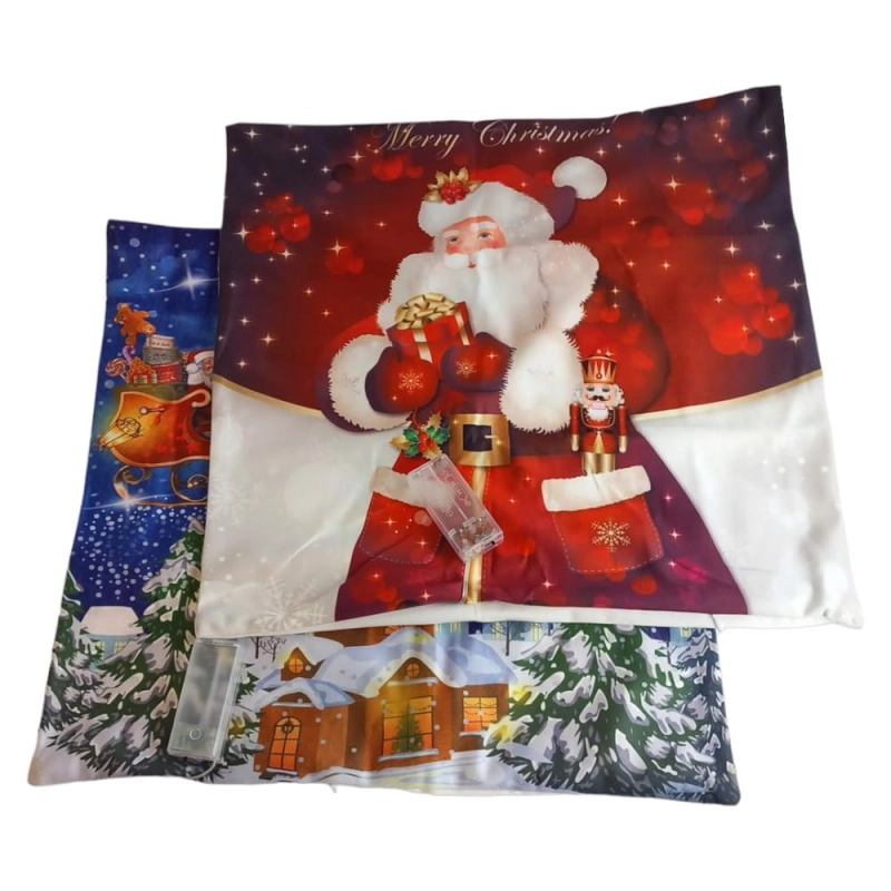 Poszewka na poduszke świąteczna 45x45 4szt