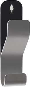 Wieszak łazienkowy 11x3cm INOX srebrny damski