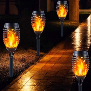 Lampki solarne pochodnia 6 szt efekt płomieni LED